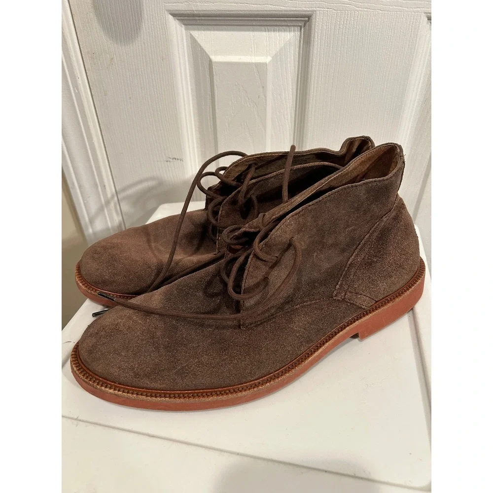 Polo Ralph Lauren Brown Suede Chukka Boots Mens Size 10.5 Mid Top